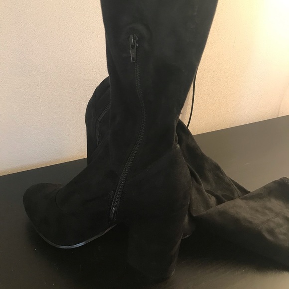 Asos over the knee black heeled boots size 8 - Picture 5 of 5